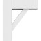 Ekena Millwork Standard Traditional Architectural Grade PVC Bracket with Block Ends, 5"W x 12"D x 14"H BKTP05X12X14TRA05 - alternate 2
